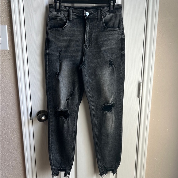 Risen Jeans Denim - Risen black distressed Jeans